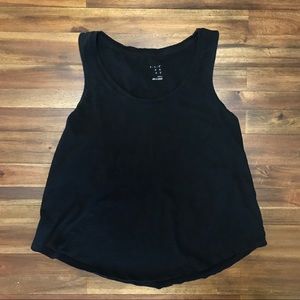A New Day Black Scoop Neck Racerback Tank Top